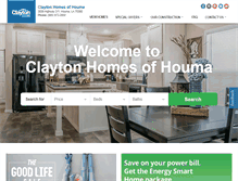 Tablet Screenshot of claytonhomeshouma.com